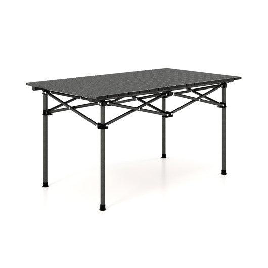 Aluminum Camping Table for 4-6 People with Carry Bag-Black at Set Shop and Smile