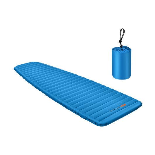 3 Inch Thick Inflatable Waterproof Camping Sleeping Pad-Blue at Set Shop and Smile