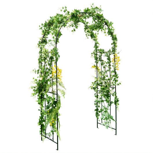 Garden Arch Arbor Trellis Patio Plant Stand Rack Archway-Black at Set Shop and Smile