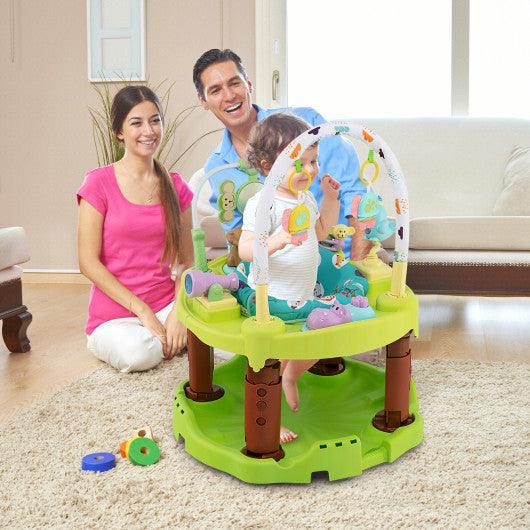 3-in-1 Baby Activity Center with 3-position for 0-24 Months-Green at Set Shop and Smile
