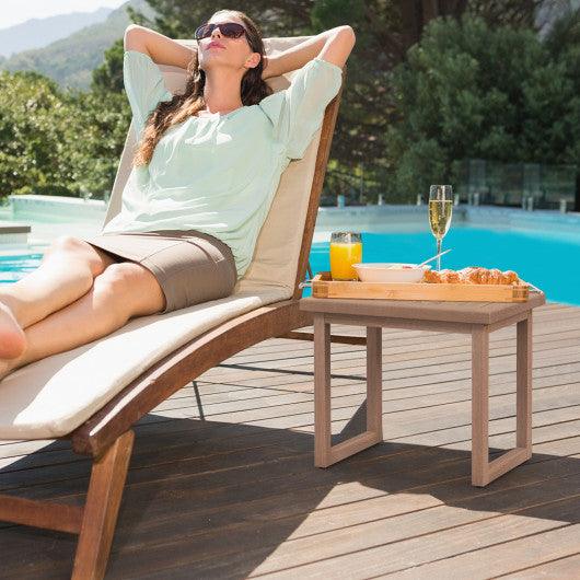 Long Natural Wood Bath Spa Stool with Non-slip Foot Pads for Elderly at Set Shop and Smile