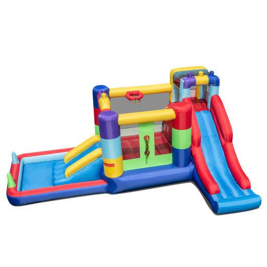Inflatable Bounce House with 680W Blower and Ball Pit at Set Shop and Smile