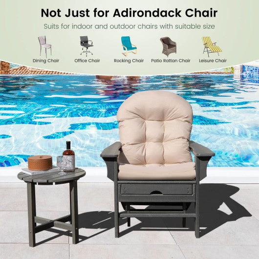 Patio Adirondack Chair Cushion with Fixing Straps and Seat Pad-Beige at Set Shop and Smile