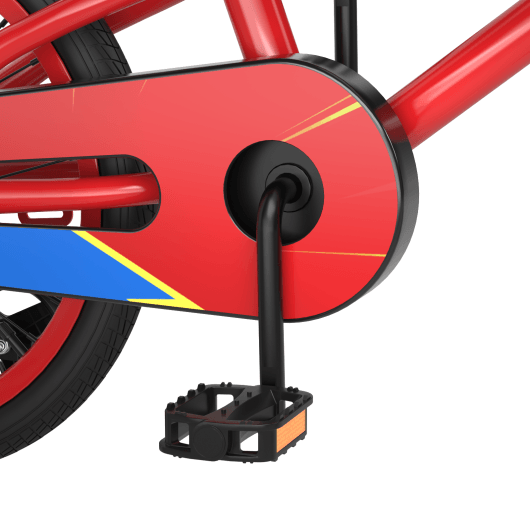 18 Feet Kid's Bike with Removable Training Wheels-Red at Set Shop and Smile