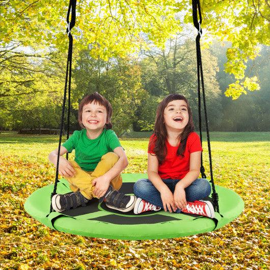 2-in-1 40 Inch Kids Hanging Chair Detachable Swing Tent Set-Green at Set Shop and Smile