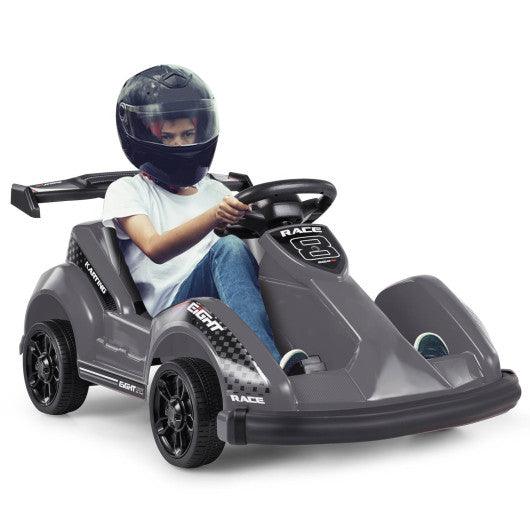 6V Kids Ride On Go Cart with Remote Control and Safety Belt-Black at Set Shop and Smile