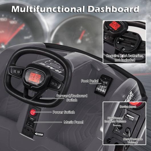 6V Kids Ride On Go Cart with Remote Control and Safety Belt-Black at Set Shop and Smile