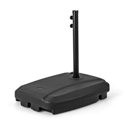 Fillable Universal Offset Umbrella Base with Cross Base and Wheels-Black at Set Shop and Smile