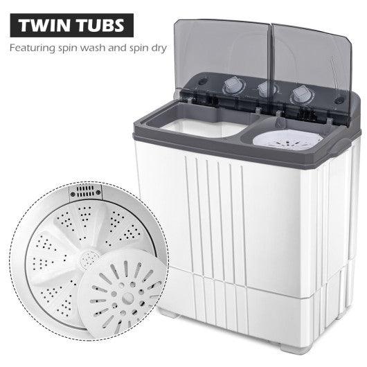 20 lbs Portable Semi-Automatic Twin-tub Washing Machine at Set Shop and Smile