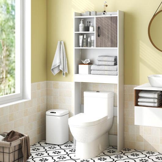 4-Tier Space-saving Toilet Sorage Cabinet with Open Shelves at Set Shop and Smile