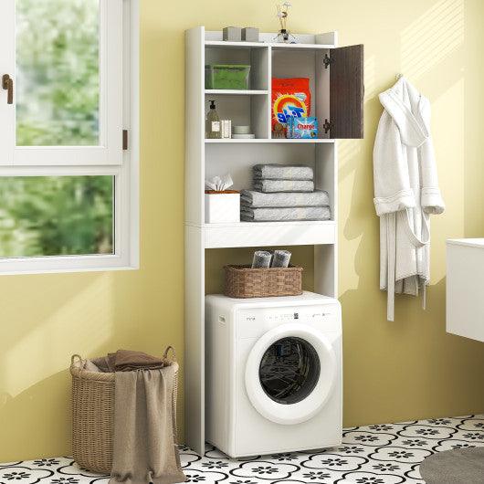 4-Tier Space-saving Toilet Sorage Cabinet with Open Shelves at Set Shop and Smile