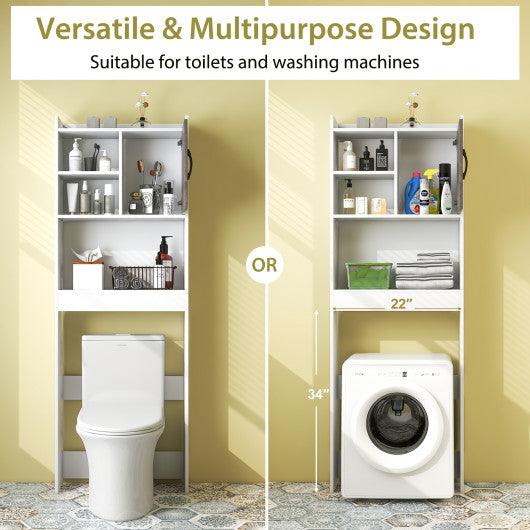 4-Tier Space-saving Toilet Sorage Cabinet with Open Shelves at Set Shop and Smile