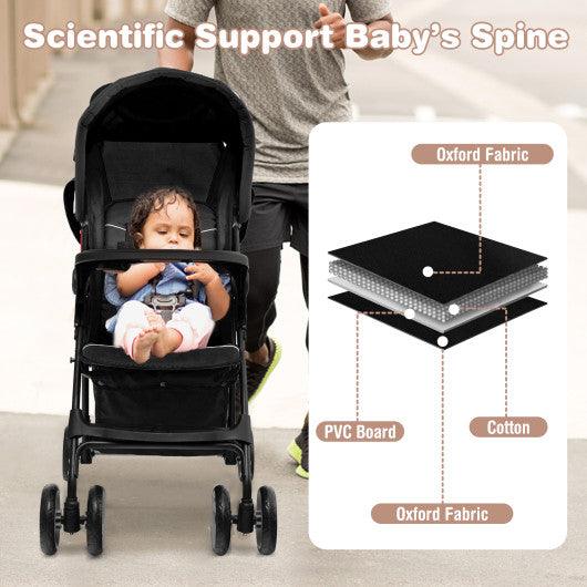 Toddler Travel Stroller for Airplane with Adjustable Backrest and Canopy at Set Shop and Smile