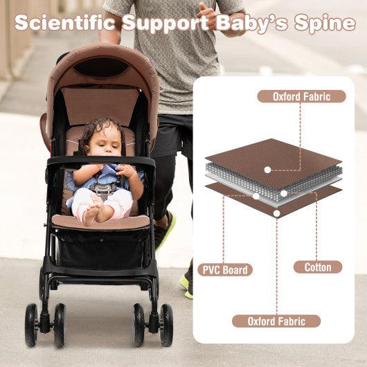 Toddler Travel Stroller for Airplane with Adjustable Backrest and Canopy at Set Shop and Smile