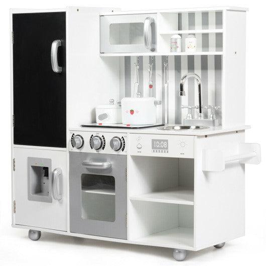 Wooden Pretend Play Kitchen Sets with Simulated Sound at Set Shop and Smile