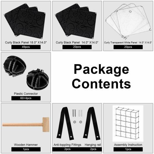 20-Cube DIY Plastic Cube Storage Organizer with Doors at Set Shop and Smile