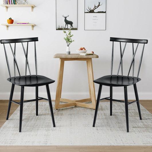 Set of 2 Modern Dining Chairs with Backrest at Set Shop and Smile