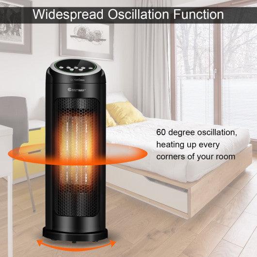 1500 W LED Portable Oscillating PTC Ceramic Space Heater at Set Shop and Smile