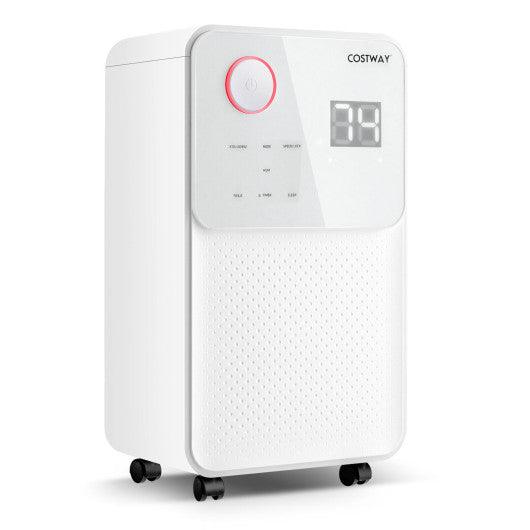 32 Pints 2000 Sq. Ft Dehumidifier for Home and Basements with 3-Color Digital Display-White at Set Shop and Smile