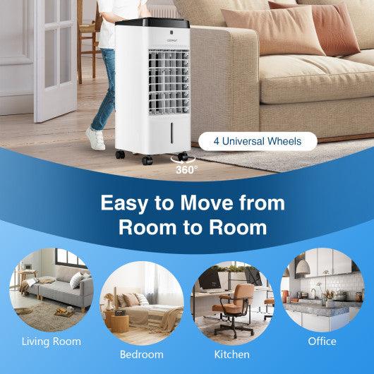 3-in-1 Evaporative Air Cooler with 4 Modes-White at Set Shop and Smile