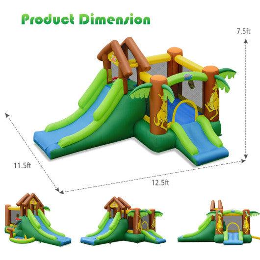 Kids Inflatable Jungle Bounce House Castle including Bag Without Blower at Set Shop and Smile