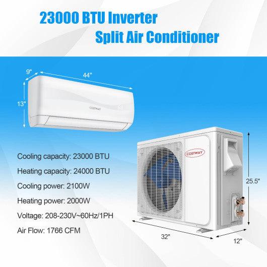 24000 BTU 18.5 SEER2 208-230V Ductless Mini Split Air Conditioner and Heater at Set Shop and Smile
