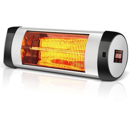 1500W Wall-Mounted Electric Heater Patio Infrared Heater with Remote Control at Set Shop and Smile