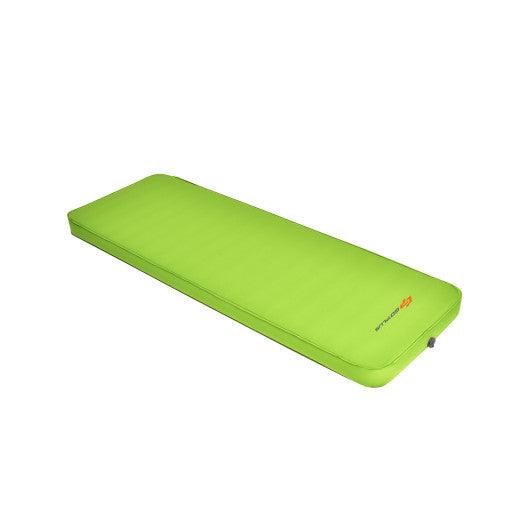 Self Inflating Folding Camping Sleeping Mattress with Carrying Bag-Green at Set Shop and Smile