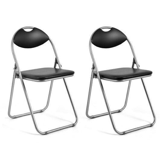 2/4/6 Pieces Portable Folding Dining Chairs Set with Carrying Handles-Set of 2 at Set Shop and Smile