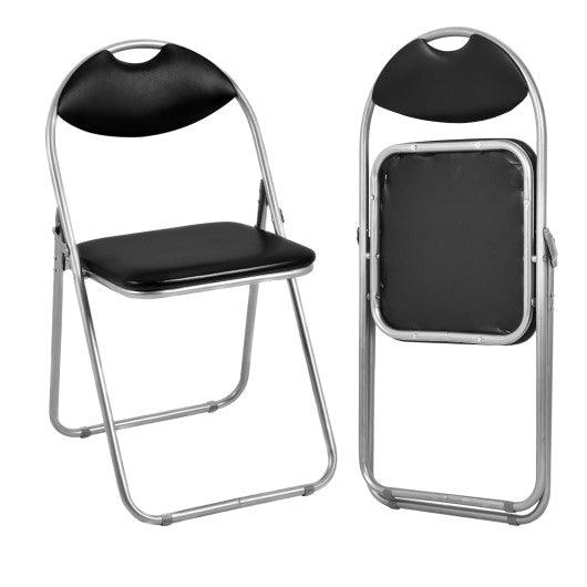 2/4/6 Pieces Portable Folding Dining Chairs Set with Carrying Handles-Set of 2 at Set Shop and Smile