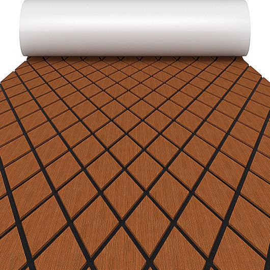 EVA Foam Boat Decking Sheet with Diamond Shape for Boat Surfboard-Brown at Set Shop and Smile