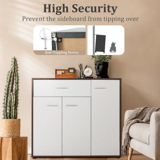 Buffet Sideboard Storage Cabinet with Spacious Table Top at Set Shop and Smile