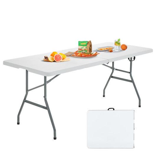 6' Folding Portable Plastic Outdoor Camp Table at Set Shop and Smile