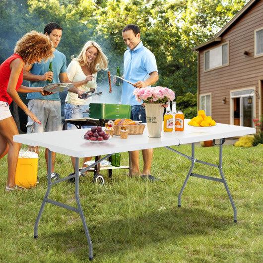 6' Folding Portable Plastic Outdoor Camp Table at Set Shop and Smile