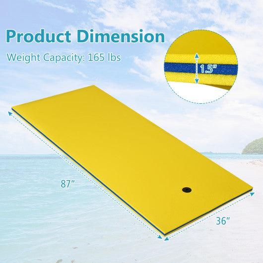 3-Layer Relaxing Tear-proof Water Mat-Yellow at Set Shop and Smile