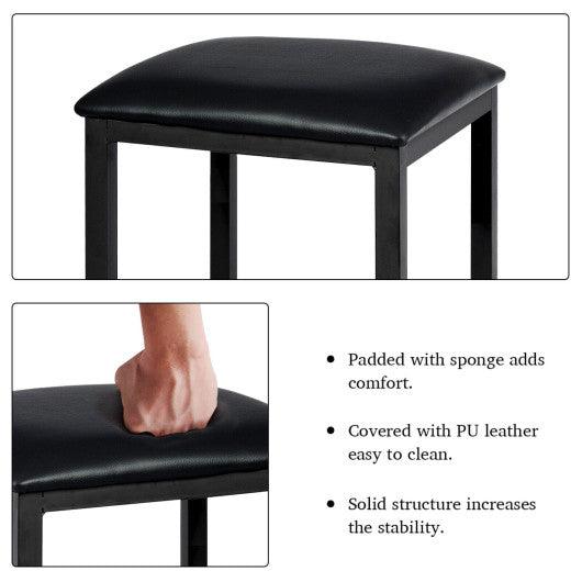 3 Piece Counter Height Dining Set Faux Marble Table at Set Shop and Smile