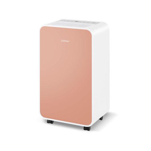 32 Pints/Day Portable Quiet Dehumidifier for Rooms up to 2500 Sq. Ft-Pink at Set Shop and Smile