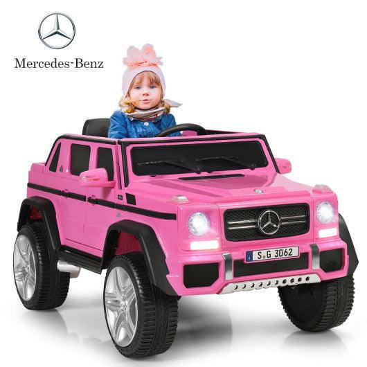 12V Licensed Mercedes-Benz Kids Ride On Car-Pink at Set Shop and Smile