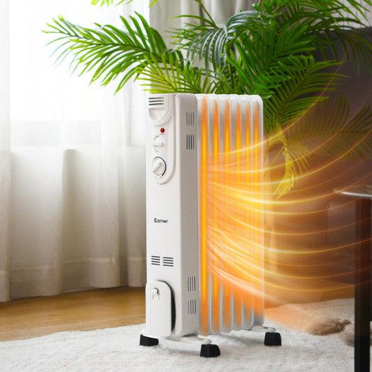1500W Electric Space Heater with 3 Heat Settings and Safe Protection at Set Shop and Smile