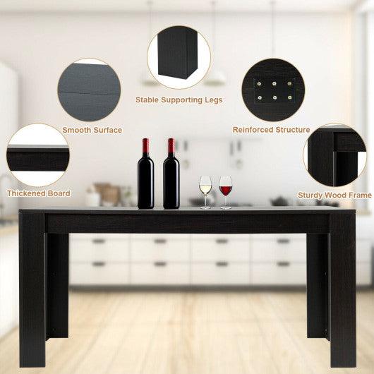 63 Inch Rectangular Modern Dining Kitchen Table for 6 People at Set Shop and Smile