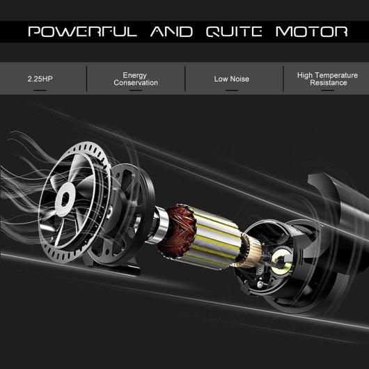 2.25HP 2 in 1 Folding Treadmill with APP Speaker Remote Control-Black at Set Shop and Smile