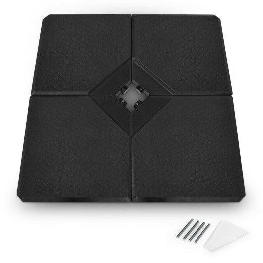 4 Pieces 238 Lbs Square Outdoor Patio Market Umbrella Base at Set Shop and Smile