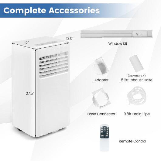 8000 BTU(Ashrae) Portable Air Conditioner Cools 250 Sq.Ft-5000 BTU at Set Shop and Smile