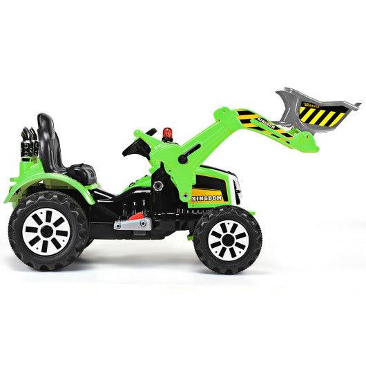 12 V Battery Powered Kids Ride on Dumper Truck-Green at Set Shop and Smile
