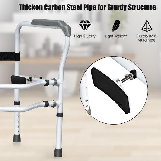 Steel Safety Toilet Rail with Created Fixable Clamp at Set Shop and Smile