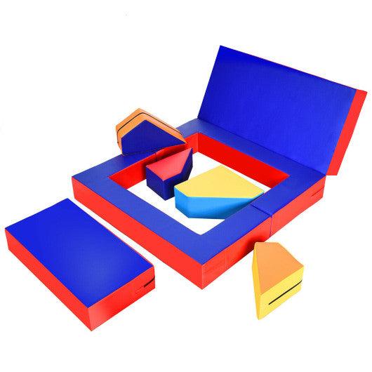 4-in-1 Crawl Climb Foam Shapes Toddler Kids Playset at Set Shop and Smile