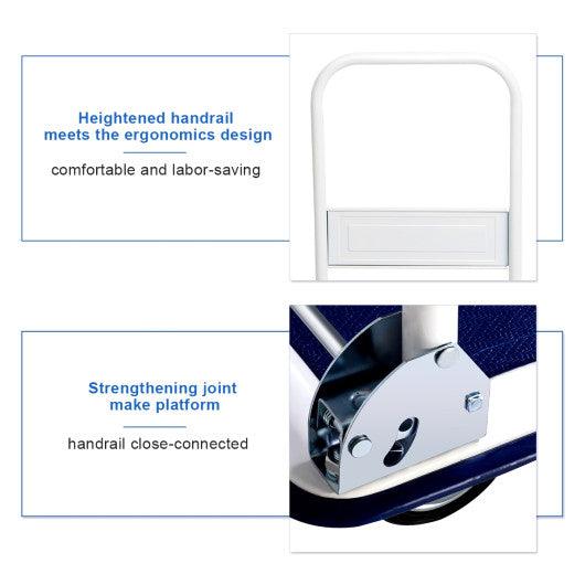 330 lbs Platform Cart Dolly Foldable Warehouse Push Hand Truck at Set Shop and Smile