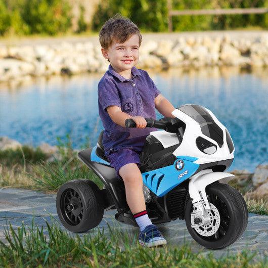 6V Kids 3 Wheels Riding BMW Licensed Electric Motorcycle-Blue at Set Shop and Smile