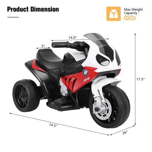 6V Kids 3 Wheels Riding BMW Licensed Electric Motorcycle-Red at Set Shop and Smile