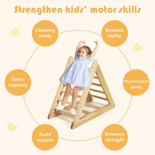 Wooden Triangle Climber for Toddler Step Training at Set Shop and Smile